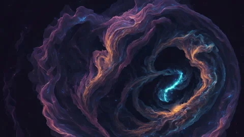 Psychedelic Nebula Cloud Space Galaxy 動画素材 244038805