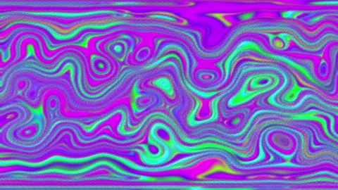 Psychedelic neon color wave pattern sand art background Stock Footage 240322091