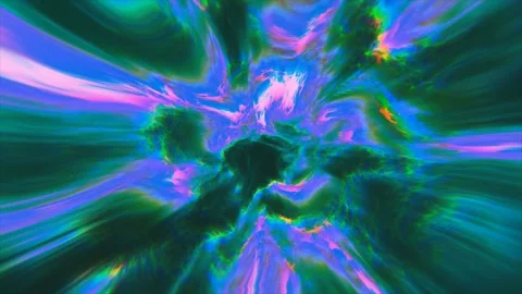 Psychedelic neon fluid swirling abstract colorful plasma distortion Stock Footage 344957623
