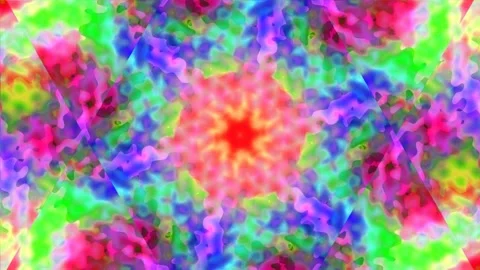 Psychedelic Neon Gradient Background: Abstract Colorful Rainbow Pattern Stock Footage 336264295