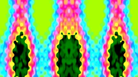 Psychedelic neon retro geometric pattern background, vibrant glowing abstra.. Stock Footage 339792393