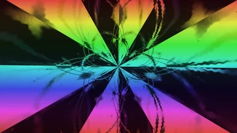 Psychedelic neon tunnel visual loop video for creative performances and events Vidéo 331296848