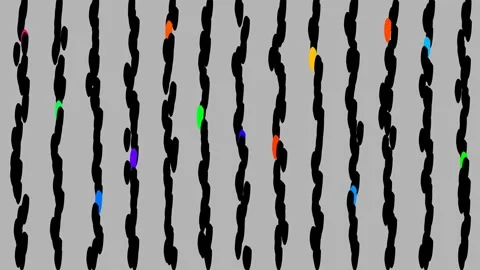 Psychedelic Neon Waves Stock Footage 307360260