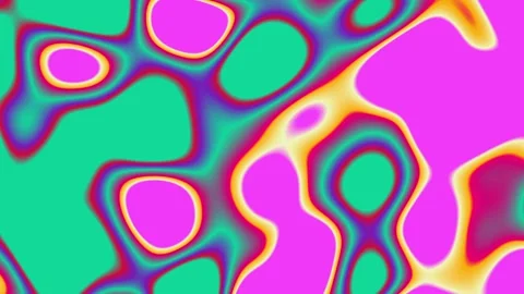 Psychedelic organic cell pattern background with pink and green colors Видео 330902894