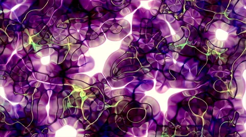 Psychedelic Organic Electric Flowing Abstract Background Loop Light 1 Stock Footage 49379050