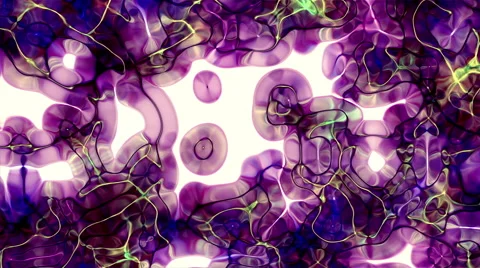 Psychedelic Organic Electric Flowing Abstract Background Loop Light 2 Stock Footage 49392601