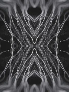 Psychedelic organic web background. 3d rendering digital illustration Stock Illustration