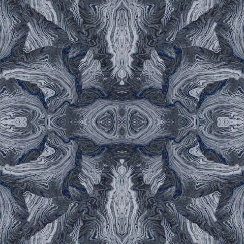 Psychedelic ornamental vector texture with Fluid Art marble effect. Stock Illustration