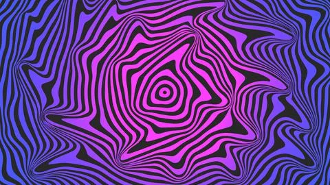 Psychedelic pattern background bright gradient radial curves diverge from the Illustrazione stock