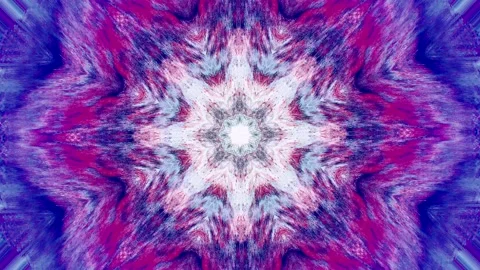 Psychedelic Pattern Dreamlike Trip. Flowing endless mandala. Stock Footage 208038078