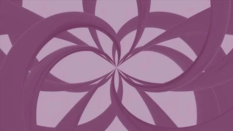 Psychedelic pattern with floral lines. Design. Floral linear pattern with moving Stock Illustration