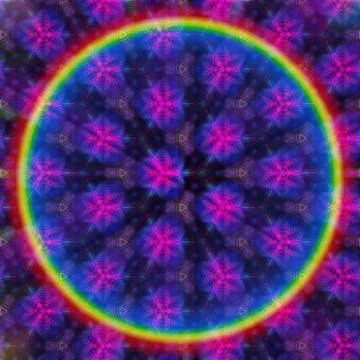 Psychedelic Pattern 스톡 일러스트