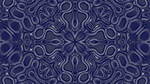 Psychedelic Pattern. Magic Flower Kaleidoscope. Liquid Kaleidoscope 2. Stock Footage 113827544