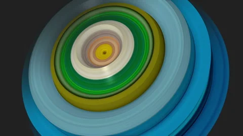 Psychedelic patterns, abstract animation Stock Footage 131032000
