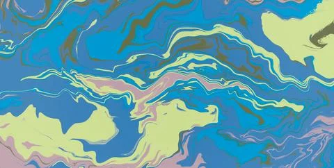 Psychedelic Patterns Merging into a Captivating Abstract Composition Stock Illustration