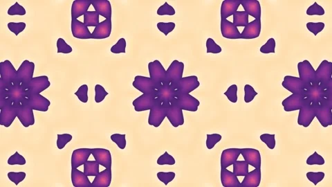 Psychedelic purple and orange seamless pattern. 2d animation Stock Footage 342000285
