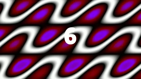 Psychedelic Purple Magenta Pattern with Glowing Number Nine Abstract Backgr.. Stock Footage 342114667