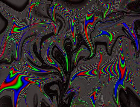 Psychedelic Rainbow Background LSD Colorful Wallpaper. Abstract Hypnotic Stock Illustration