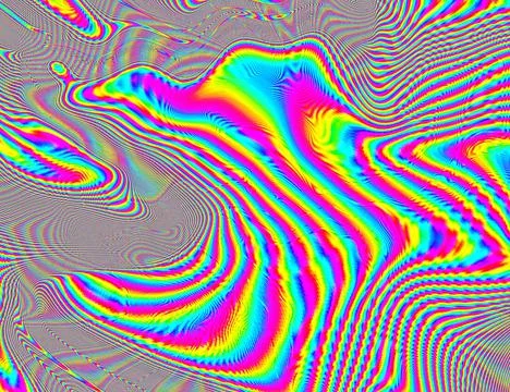 Psychedelic Rainbow Background LSD Colorful Wallpaper. Abstract Hypnotic Illustrazione stock