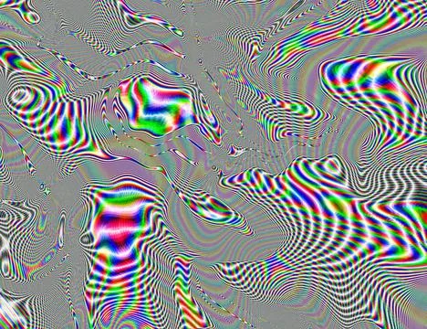 Psychedelic Rainbow Background LSD Colorful Wallpaper. Abstract Hypnotic Stock Illustration
