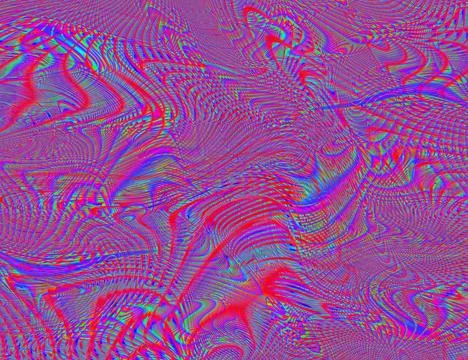 Psychedelic Rainbow Background LSD Colorful Wallpaper. Abstract Hypnotic Stock Illustration