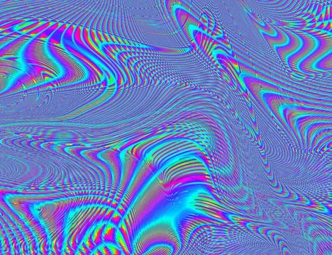 Psychedelic Rainbow Background LSD Colorful Wallpaper. Abstract Hypnotic Stock Illustration