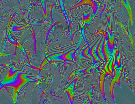 Psychedelic Rainbow Background LSD Colorful Wallpaper. Abstract Hypnotic Stock Illustration