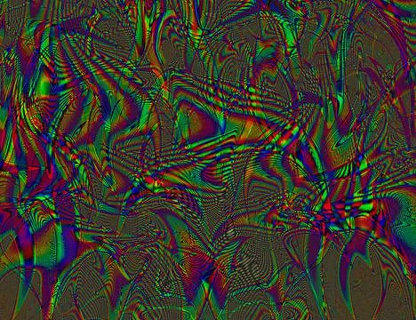 Psychedelic Rainbow Background LSD Colorful Wallpaper. Abstract Hypnotic Illustrazione stock