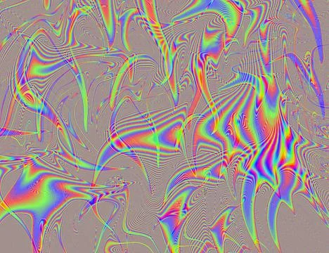 Psychedelic Rainbow Background LSD Colorful Wallpaper. Abstract Hypnotic Stock Illustration
