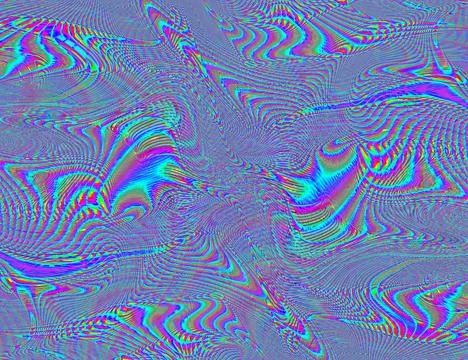 Psychedelic Rainbow Background LSD Colorful Wallpaper. Abstract Hypnotic Stock Illustration