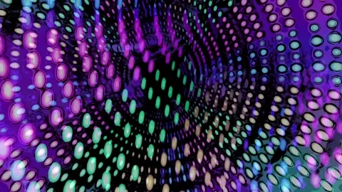 Psychedelic Rainbow Dreamlike Neon Motion Laser Design Stock Footage 304370853