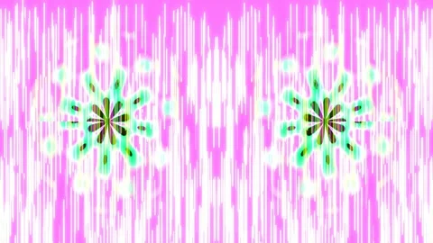 Psychedelic rainbow gradient background with vibrant flower motifs loop ani.. Stock Footage 337702355