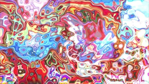 Psychedelic rainbow rippling background texture Vídeo Stock 144104655