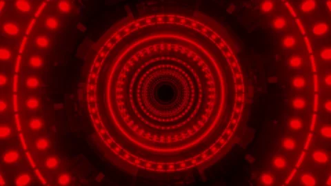 Psychedelic red tunnel abstract background video 스톡 동영상 200925937