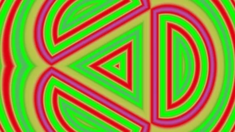Psychedelic Retro Abstract Neon Geometric Line Pattern Seamless Animation B.. Stock Footage 339499641