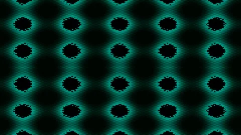 Psychedelic retro emerald gold repeating seamless digital pattern backgroun.. Stock Footage 337571117