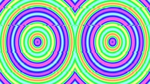 Psychedelic retro gradient abstract background with vibrant circular wave p.. Stock Footage 339489382