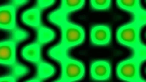 Psychedelic retro green abstract pattern background seamless wave flow design Stock Footage 342206976