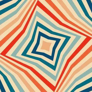 Psychedelic retro groove background Stock Illustration