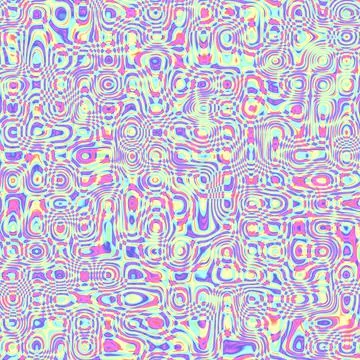 Psychedelic Rippled Abstract Rainbow Acid Trip Background Stock Illustration