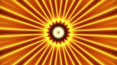Psychedelic round pattern with stream of flashing rays. Motion. Bright flashing Video stock 220031665
