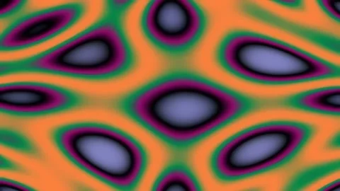 Psychedelic seamless abstract geometric pattern, vibrant liquid flow backgrou Stock Footage 342160325