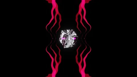 Psychedelic Shimmering Pattern for Decorating VJ Loop Shows Stock Footage 172210563