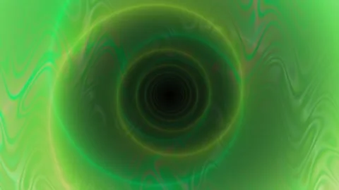Psychedelic Singularity Worm Hole Black Hole Green Loop Stock Footage 242831481