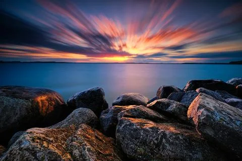 Psychedelic skies Stock Photos