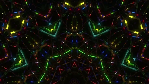 Psychedelic Snakes Kaleidoscope Stock Footage 83650143