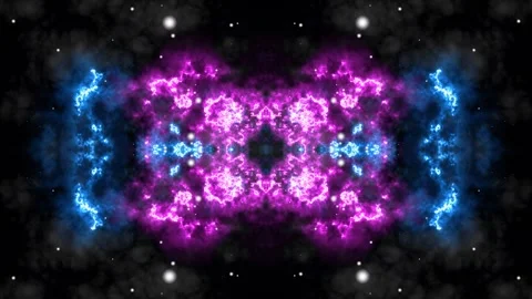 Psychedelic space animation with mirror effect. Stock Footage 272789681