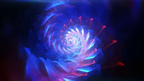 Psychedelic spin fancy pattern smooth yarn,swirl flow spiral. Stylish game art Stock Footage 80890772