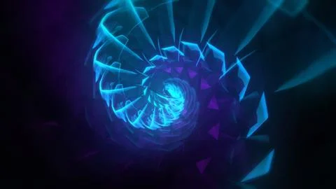 Psychedelic spin fancy pattern smooth yarn,swirl flow spiral. Stylish game ar Stock Illustration