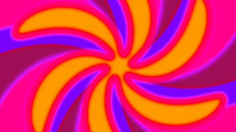 Psychedelic Spinning Loop 01 24 fps Stock Footage 8956329